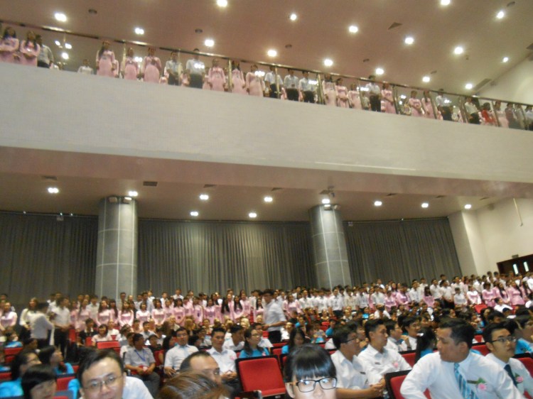 Crowd in auditorium