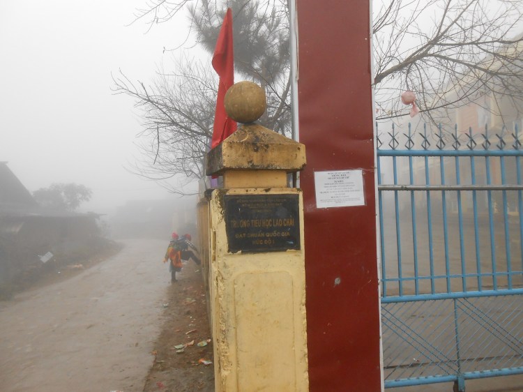 School, gir with baby