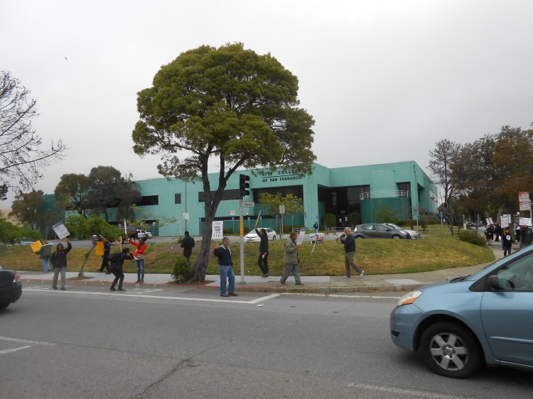 Marching and chanting